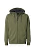 Sweatjacke mit Kapuze uni
