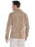 Herren Leichte Velourslederjacke , Beige