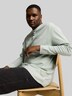 Henley Langarmshirt mit Waffelstruktur