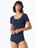 SCHIESSER Damen Shirt 1/2 Arm - nachtblau