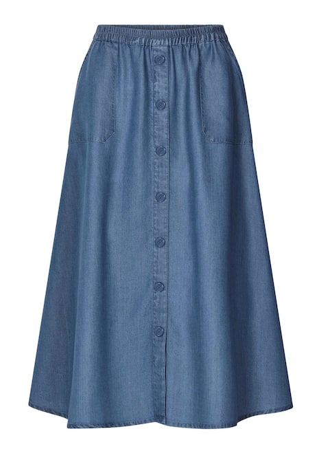 Tencel-Rock mit Taschen