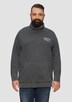 Strukturiertes Sweatshirt mit Stehkragen