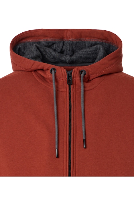 Sweatjacke mit Kapuze uni