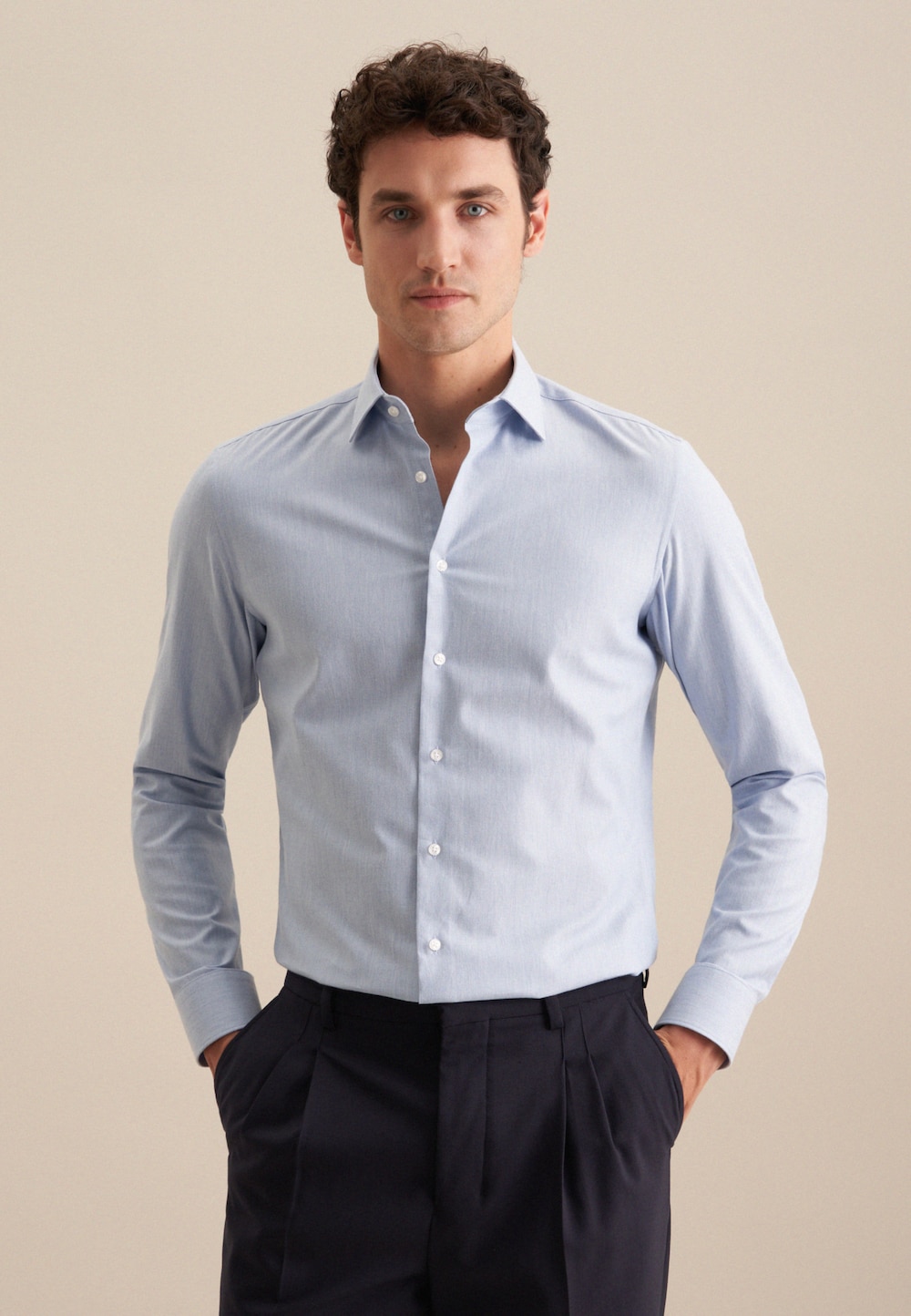 Herren Flanellhemd - Uni
