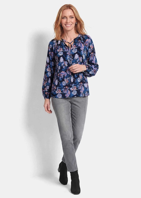 Blouse met bloemenprint