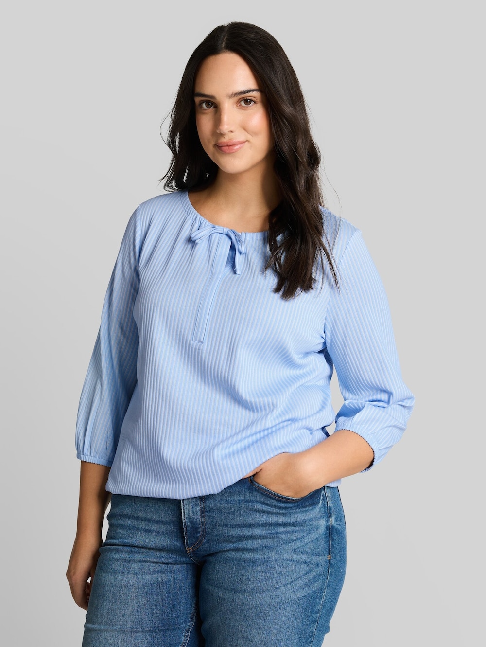Bluse mit Streifenmuster