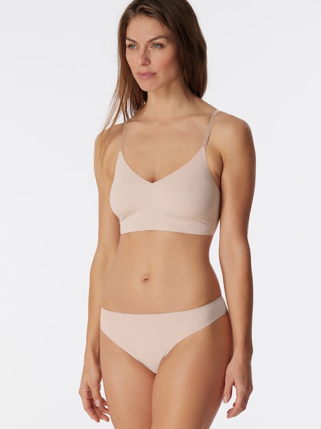 Schiesser Damen String Invisible Soft - sand