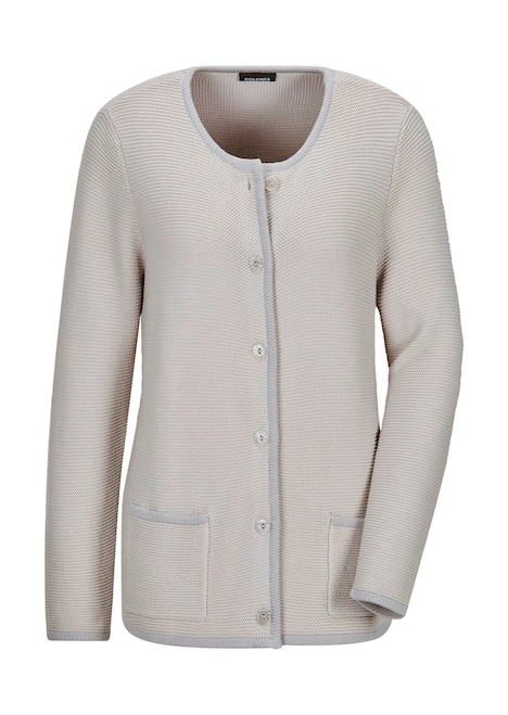 Elegante Strickjacke mit Taschen