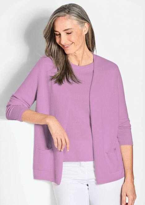 GOLDNER Lang tricot jasje van kasjmier Lang tricot jasje van kasjmier