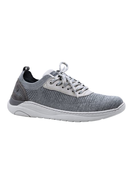 engbers Herren Sneaker aus Strick-Mesh Material , Silbergrau