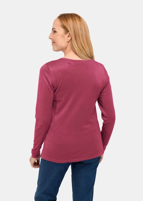 GOLDNER Pullover met V-hals Tricot pullover