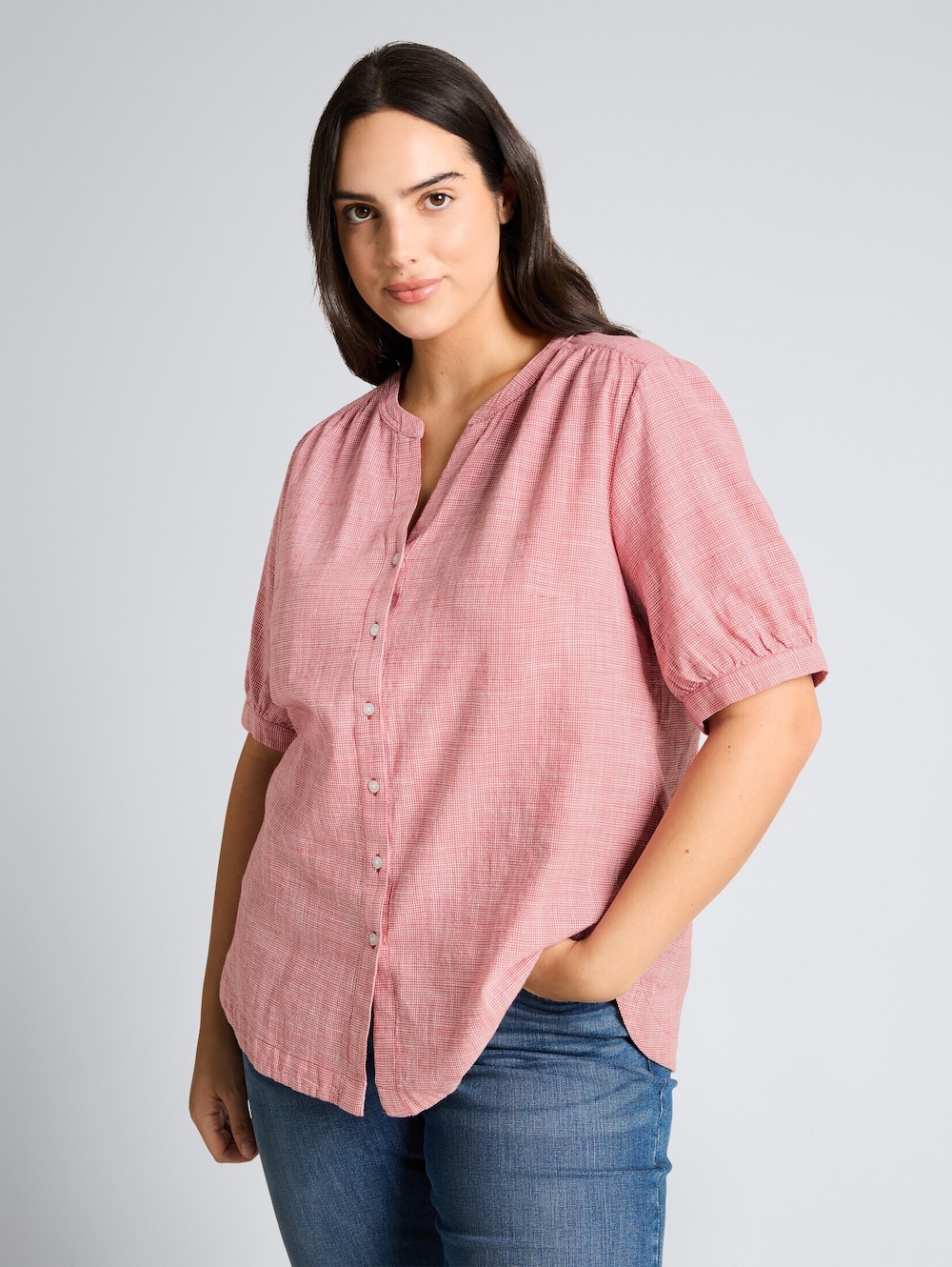 Tom Tailor Women PLUS Blusen & Shirts Plus Size - Bluse aus Baumwolle