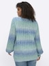 Langarm-Pullover Ajourpullover mit Blockstreifen Langarm Ohne Kragen