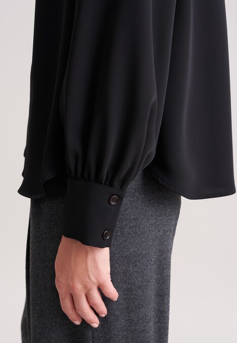 Damen Stehkragenbluse - Uni