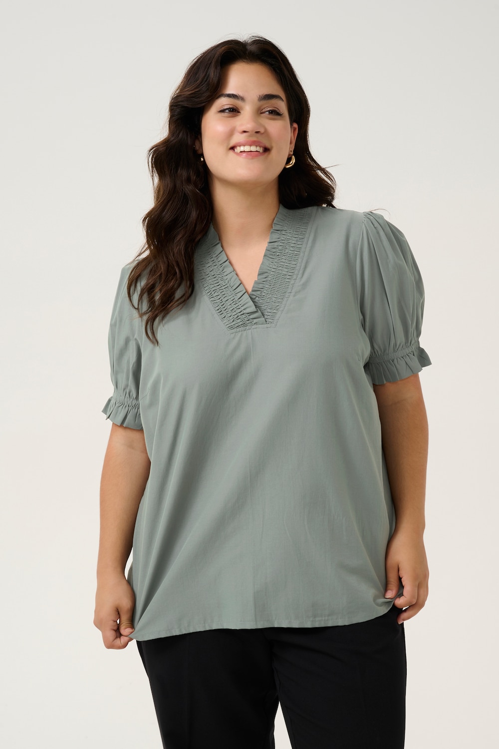 Kurzarm-Bluse Regular fit