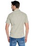 Herren Kurzarm-Hemd mit Struktur und Comfort-Stretch , Khaki