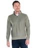 Herren Sweatshirt mit Stehkragen , Dunkelgruen