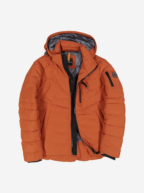 engbers Herren Steppjacke mit abnehmbarer Kapuze , Rostorange