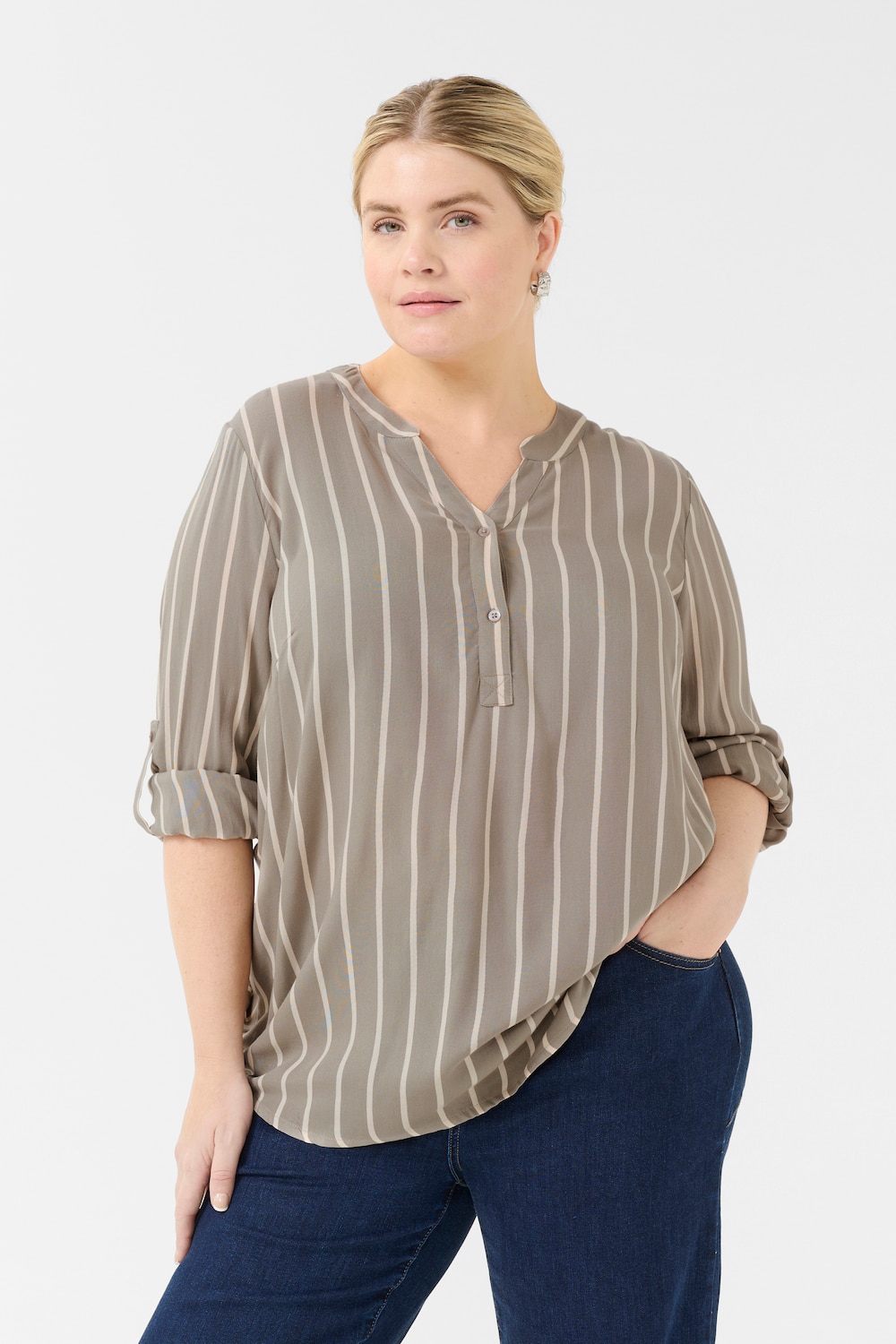 Langarm-Bluse Regular fit