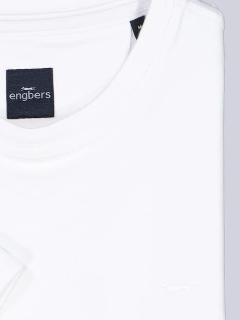 engbers Herren Rundhals T-Shirt , Reinweiss