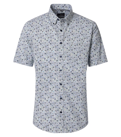 Freizeithemd Kurzarm Print Comfort Fit
