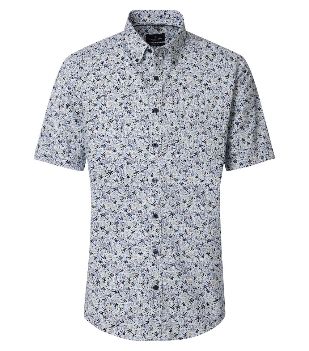 Freizeithemd Kurzarm Print Comfort Fit