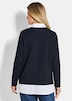 GOLDNER Sweatshirt Sweatshirt in 2-in-1-look