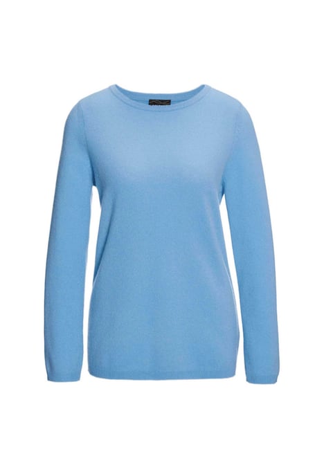 Kaschmirpullover mit U-Boot Ausschnitt