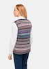 GOLDNER Tricot vest Jacquard tricot vest met kleurrijk streepdessin