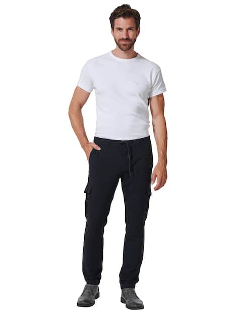 engbers Herren Cargo-Hose slim fit , Saphirblau