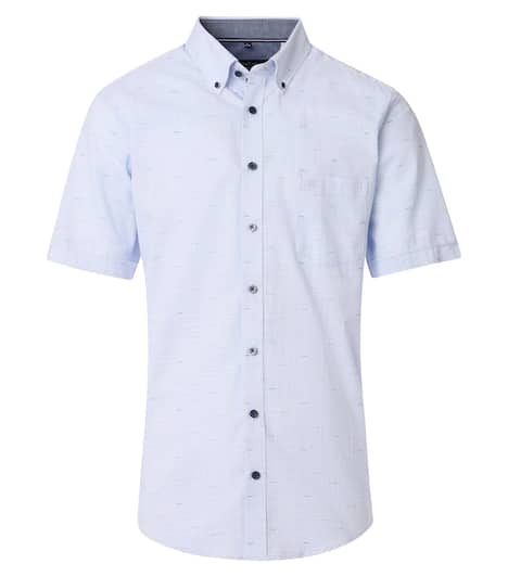 Freizeithemd Kurzarm uni Comfort Fit