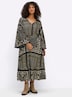 Maxikleid Maxikleid mit Paisley- und Ornamentmuster Langarm Ohne Kragen