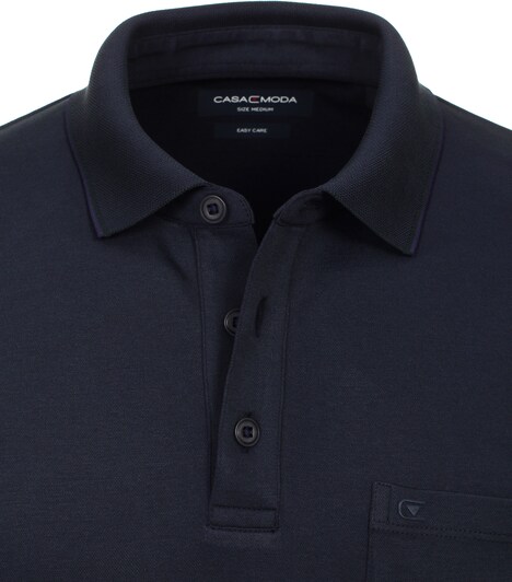 Polo-Shirt Langarm uni