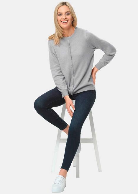 Kuschelweiche Kaschmir-Strickjacke