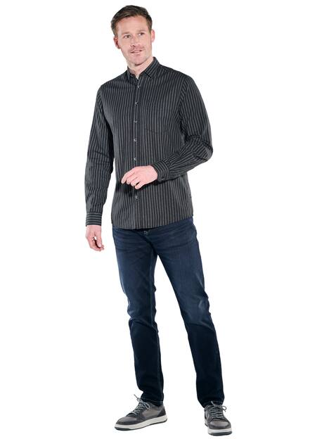 engbers Herren Hemd gemustert , Grau