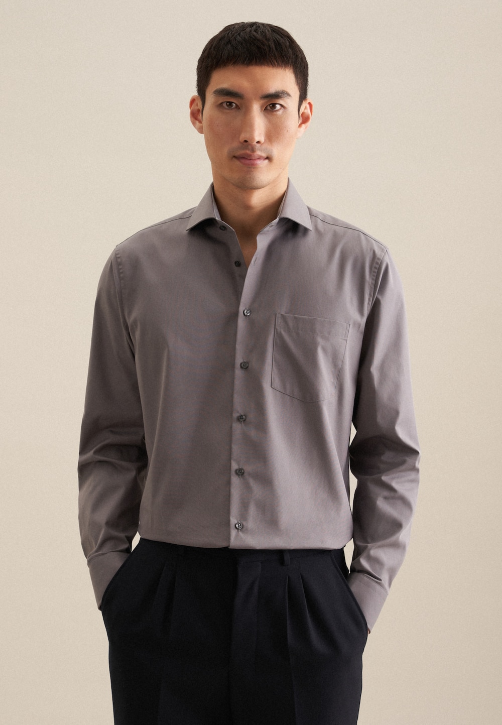 Herren Business Hemd - Uni