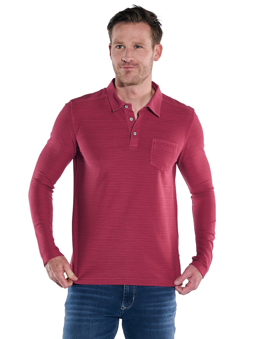 Polo-Shirt meliert