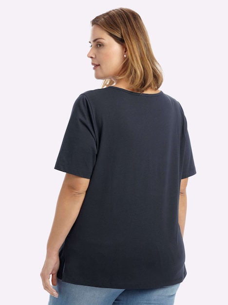 Kurzarm-Shirt Kurzarm Ohne Kragen