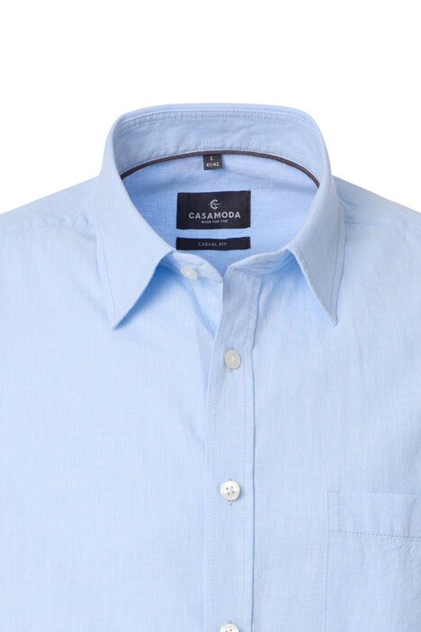 Leinenhemd Kurzarm uni Comfort Fit