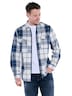 engbers Herren Overshirt kariert , Mittelblau