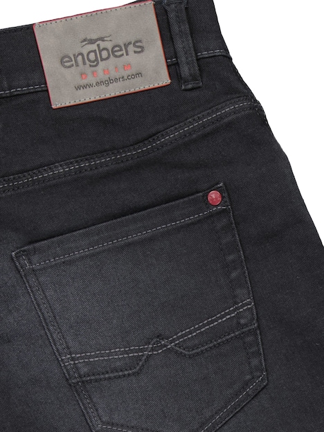 Herren Jeans 5-Pocket Superstretch , Schwarz