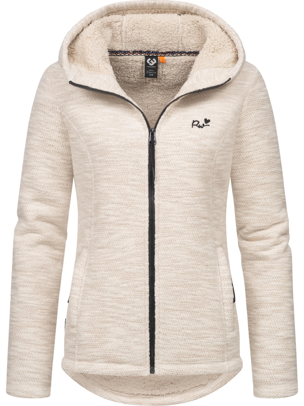 Kapuzenstrickjacke Lyshka Melange