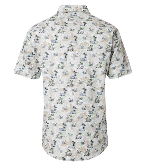 Freizeithemd Kurzarm Print Casual Fit