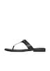 Zehentrenner-Sandalen aus Leder mit dekorativem Detail