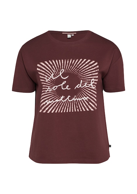 Baumwollshirt mit Frontprint