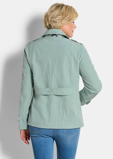 Übergangsjacke mit Crash-Optik