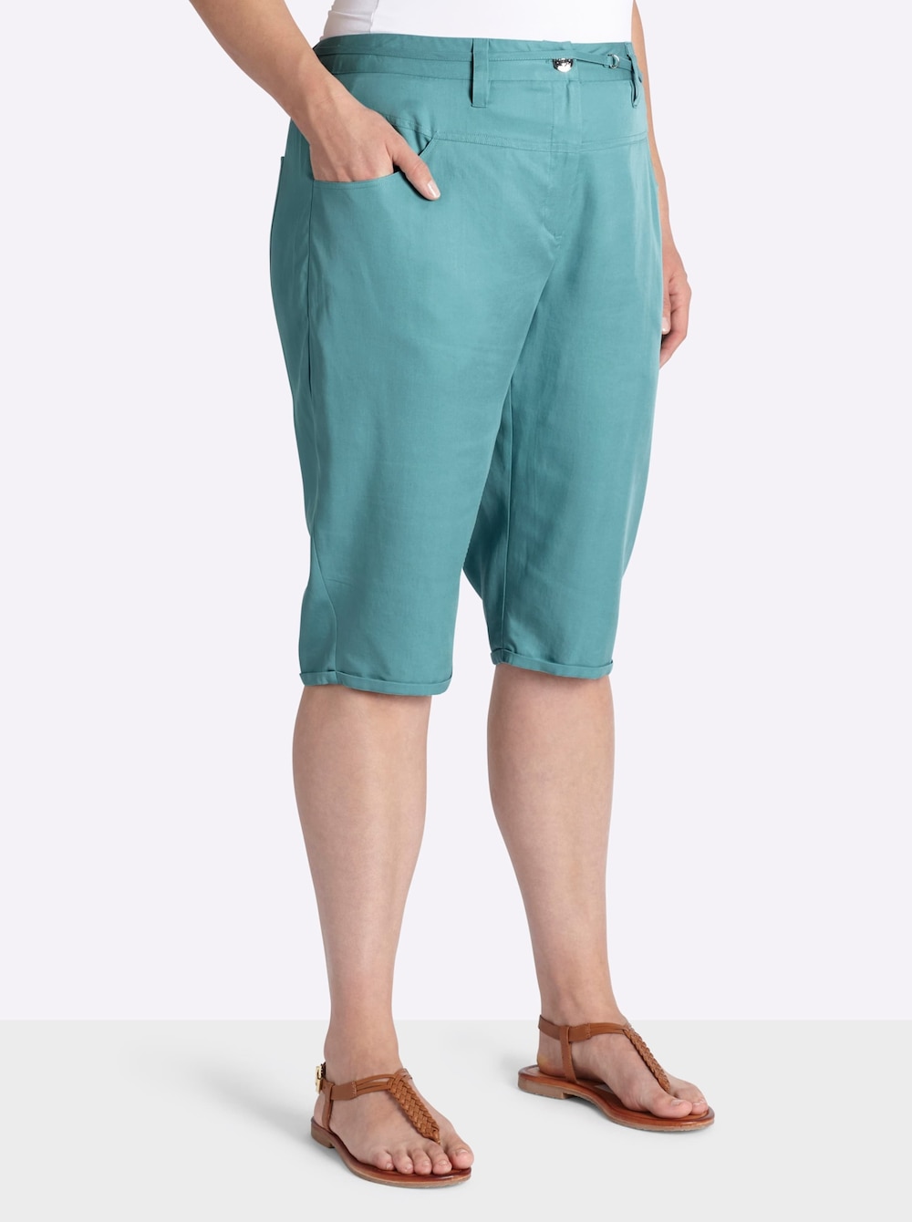 Bermuda Bermudas mit weiterem Oberschenkel normal Formbund