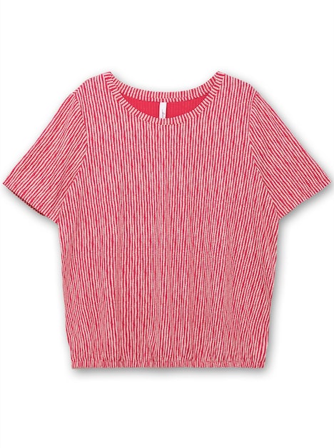 Rundhalsshirt Kurzarm Sonstiges Muster Ohne Kragen