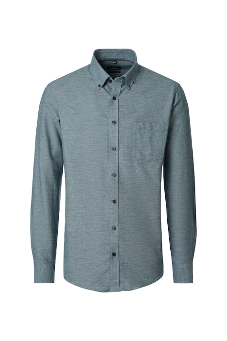 Freizeithemd Langarm uni Casual Fit