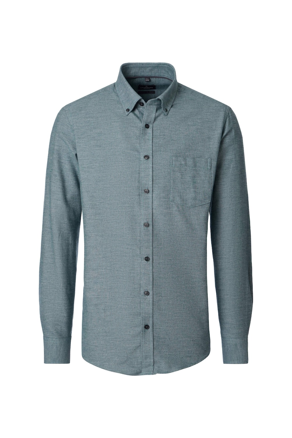 Freizeithemd Langarm uni Casual Fit